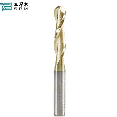 What is the nose radius of an aluminum router bit?